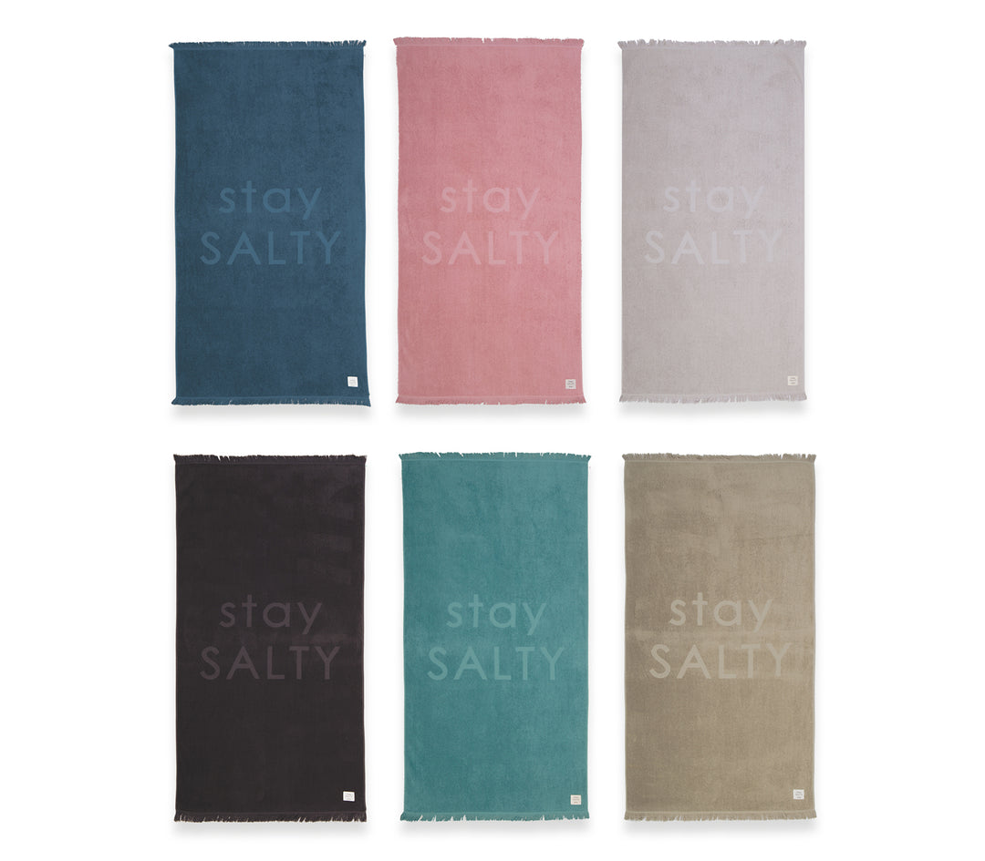 Πετσέτα Θαλάσσης Σκούρο Μπλε Stay Salty 90X170 Nef-Nef Homeware