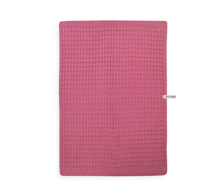 Ποτηρόπανο Ροζ Βαμβακερό Πικέ Main Nef-Nef Homeware 45X68