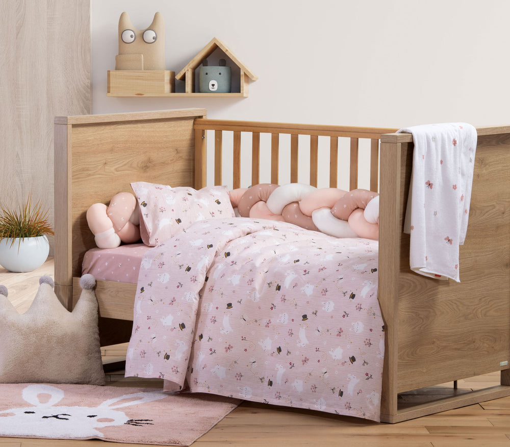 Παιδικό Χαλί Με Κουνελάκι Ροζ 100x100 Sweetie Nef-Nef Homeware