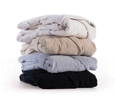 Γκρι Μπουρνούζι Elements Με Γιάκα Unit Nef-Nef Homeware