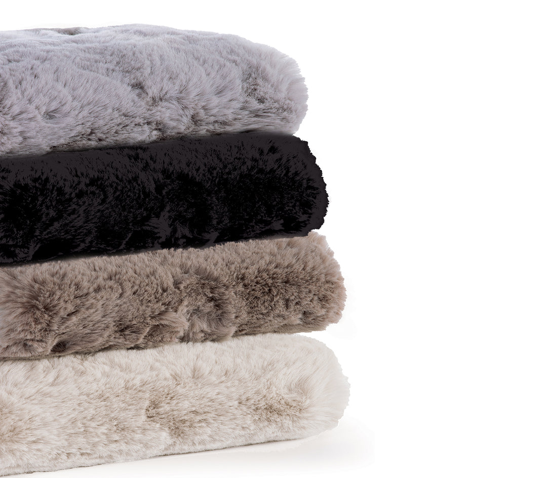 Γούνινο Χαλί Γκρι Estelle Nef Nef Homeware 75Χ140