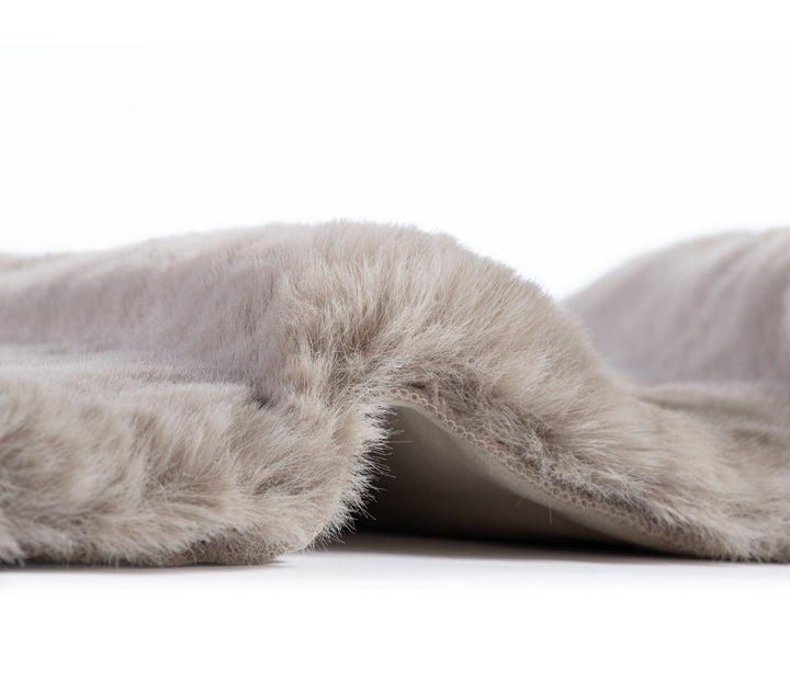 Γούνινο Χαλί Γκρι Estelle Nef Nef Homeware 75Χ140