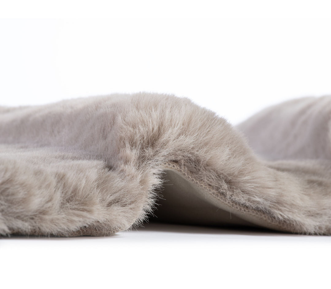 Γούνινο Χαλί Καφέ Estelle Nef Nef Homeware 75Χ140