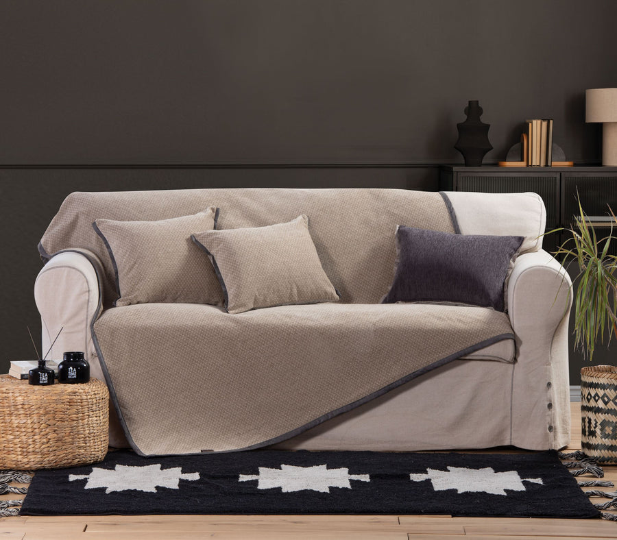 Μπεζ Ριχτάρι Πολυθρόνας Brand 170Χ180 Nef-Nef Homeware