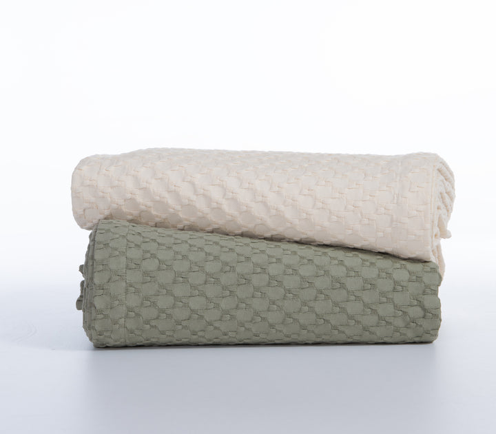 ΒΑΜΒΑΚΕΡΗ ΚΟΥΒΕΡΤΑ ΠΙΚΕ  ΛΕΥΚΗ ELMER 160X240 NEF-NEF HOMEWARE