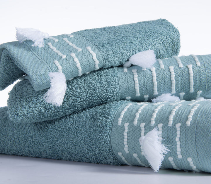 Σετ Πετσέτες 3Τμχ Εκρού-Moanna Blue Nef-Nef Homeware