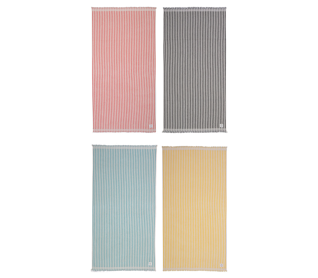Πετσέτα Θαλάσσης Μαύρη Elveria 90X170 Nef-Nef Homeware