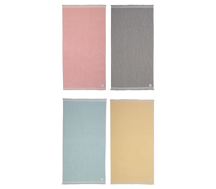 Πετσέτα Θαλάσσης Μαύρη Elveria 90X170 Nef-Nef Homeware