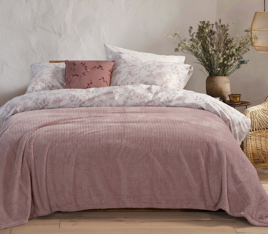 Κουβέρτα Fleece Μωβ Worth Μονή 160Χ220 Nef-Nef Homeware