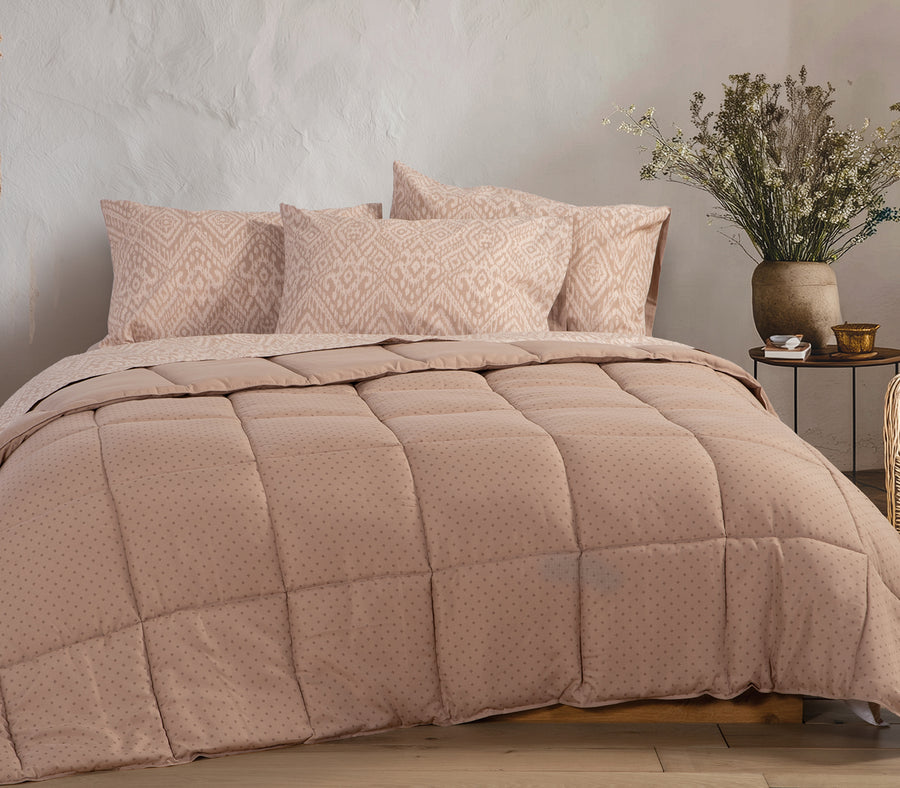 Πάπλωμα Μονό Μπεζ-Καφέ Colorfull 160X220 Nef-Nef Homeware