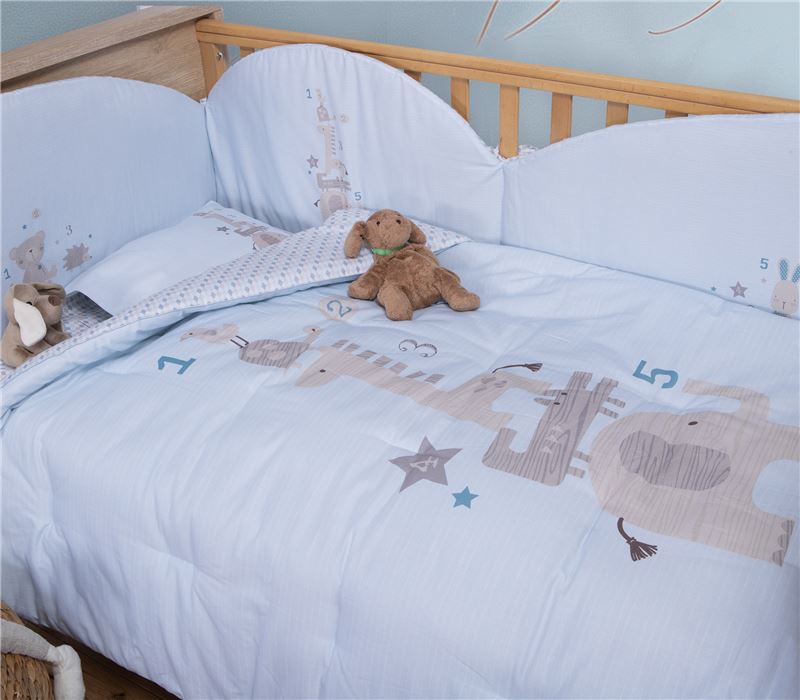 Βρεφικό Κουβερλί Μπλε Favorite Toys 110Χ140