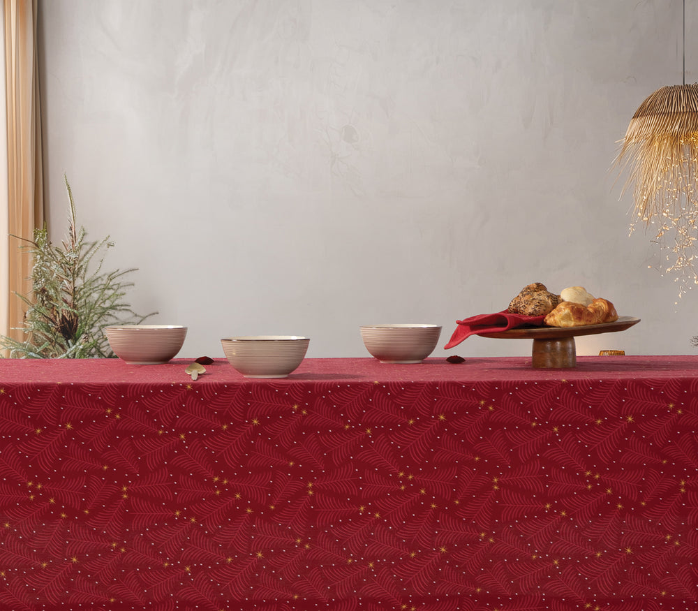 Χριστουγεννιάτικο Τραπεζομάντηλο Κόκκινο December 140X180 Nef-Nef Homeware