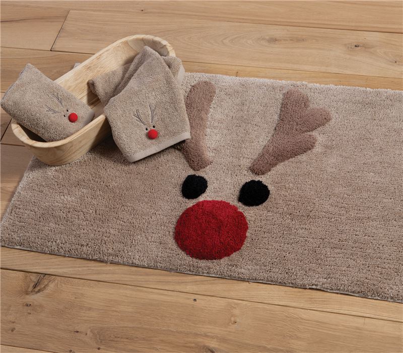 ΧΡΙΣΤΟΥΓΕΝΝΙΑΤΙΚΟ ΧΑΛΑΚΙ FUNNY REINDEER 50X80 NEF-NEF HOMEWARE