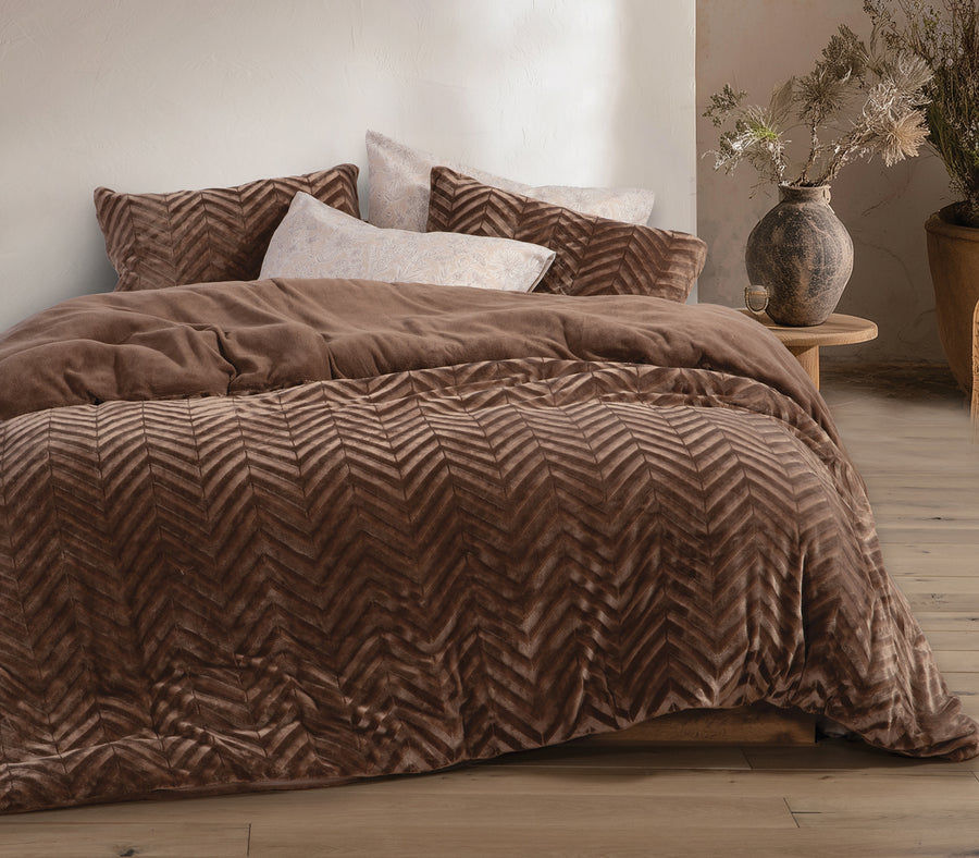 Σετ Παπλωματοθήκη Υπέρδιπλη Μόκκα Carmen 240X220 Nef-Nef Homeware