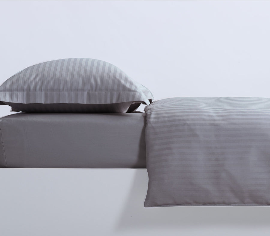 Σετ Παπλωματοθήκη Υπέρδιπλη Γκρι Elements 24 240X220 Nef-Nef Homeware