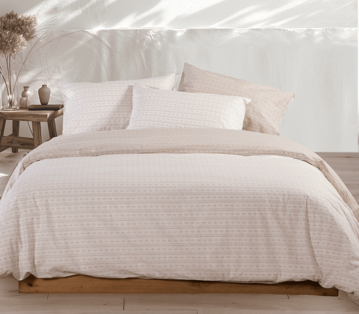 Σετ Σεντόνια Υπέρδιπλα Μπεζ Barsol 240X260 Nef-Nef Homeware