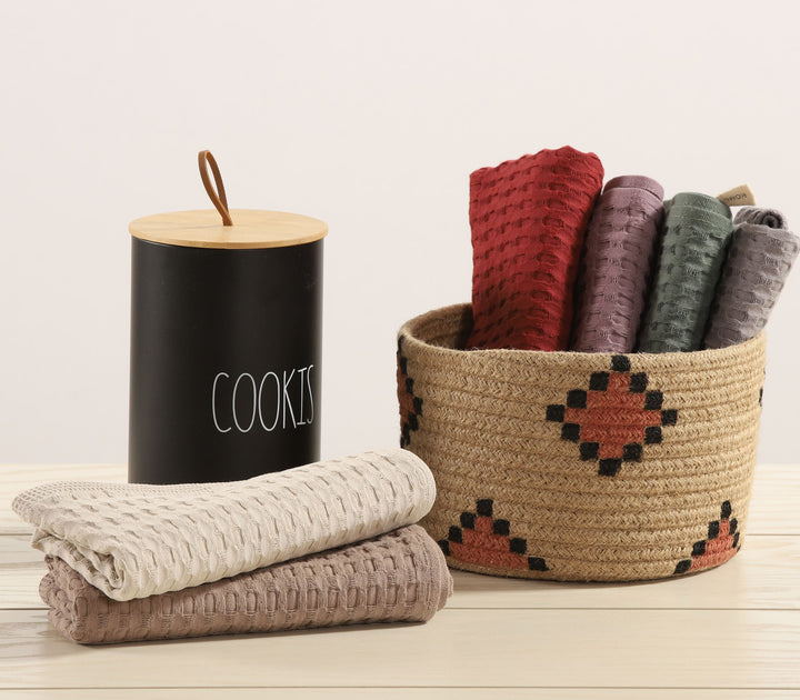 Ποτηρόπανο Μωβ Βαμβακερό Wafflow 24 45X68cm Nef-Nef Homeware