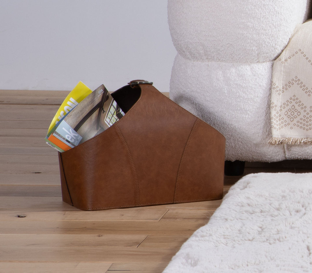 Καλάθι Μαύρο από Τεχνητό Δέρμα Lethal 30X20X32 Nef-Nef Homeware