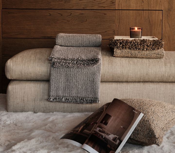 Ριχτάρι Πολυθρόνας Εκρού Brooklyn 170X180 Nef-Nef Homeware