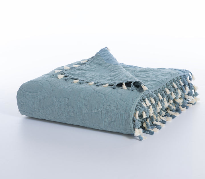Κουβερλί Υπέρδιπλο Πετρόλ 230X240 Feraggio Blue  Nef-Nef Homeware