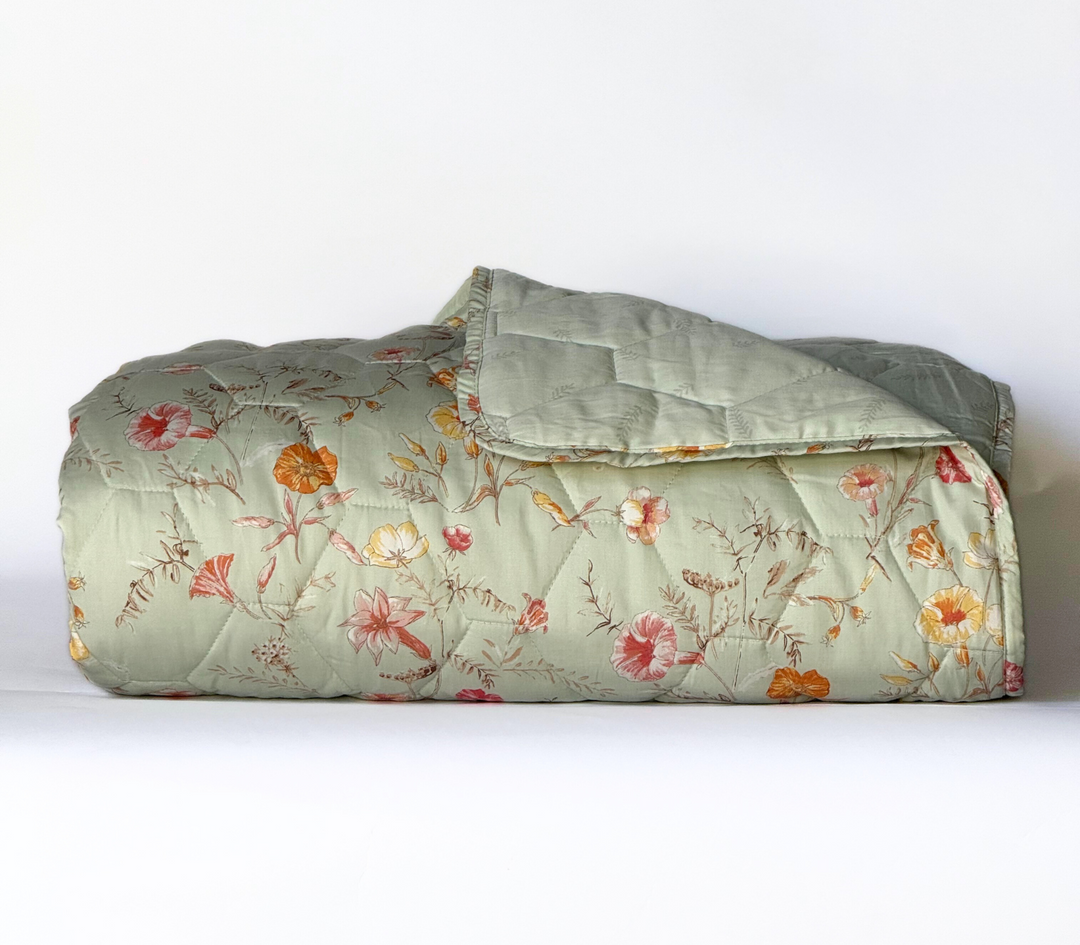Κουβερλί Υπέρδιπλο Πράσινο Mimosa 240X230  Nef-Nef Homeware