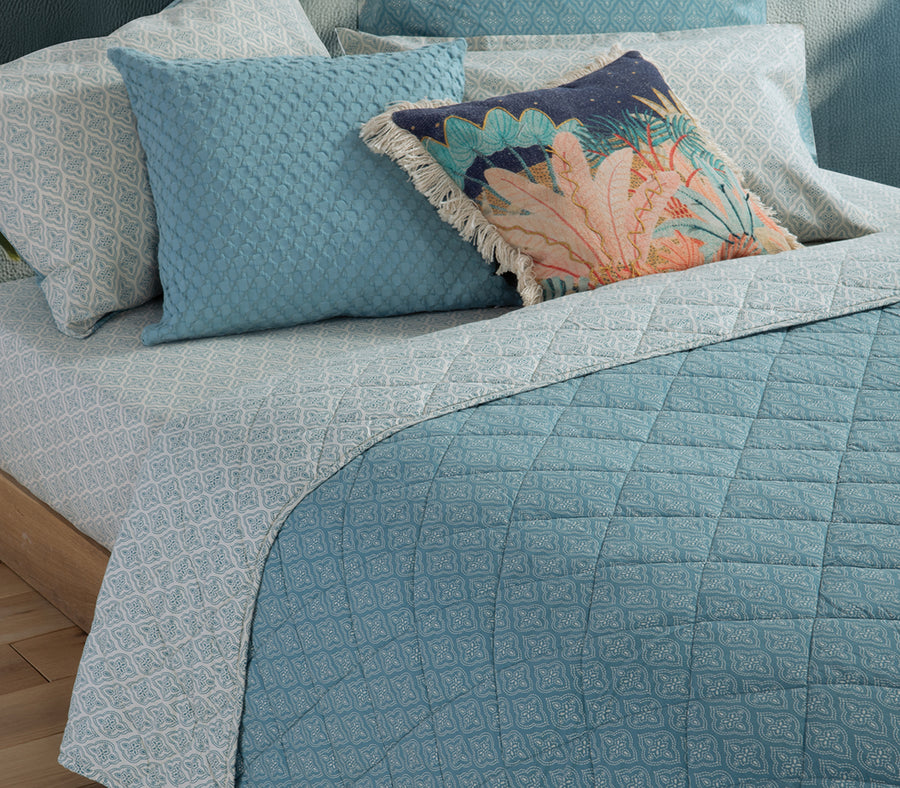 ΚΟΥΒΕΡΛΙ ΥΠΕΡΔΙΠΛΟ 230Χ240 SORENTO BLUE NEF-NEF HOMEWARE