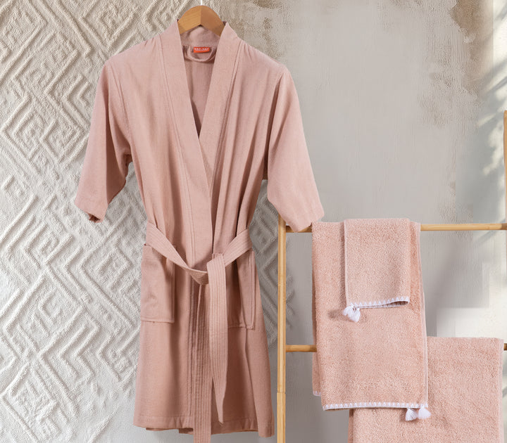 Ροζ Μπουρνούζι Morena Nef-Nef Homeware