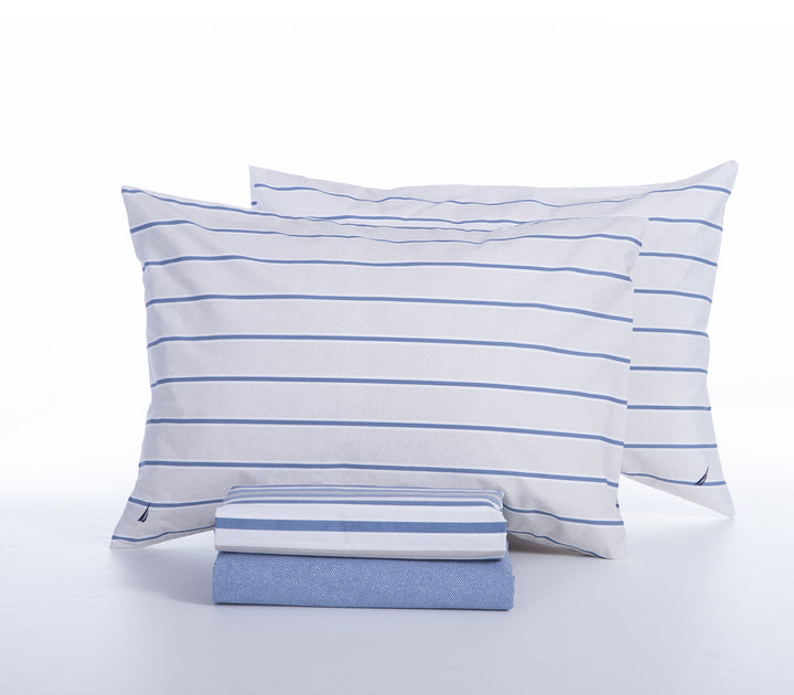 Σετ Σεντόνια Υπέρδιπλα Μπλε-Nau Ocean 240X270  Nef-Nef Homeware