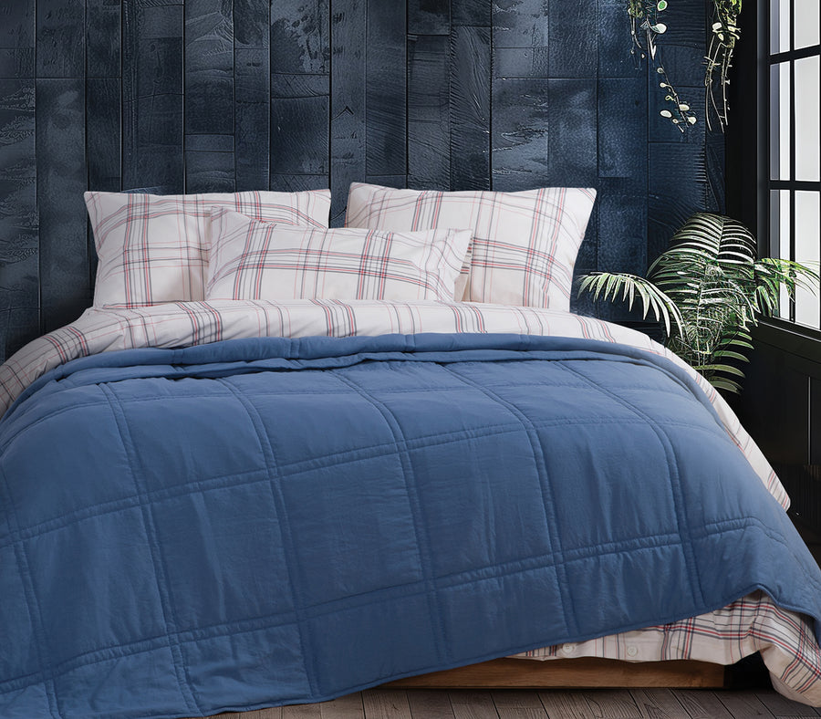 Κουβερλί Υπέρδιπλο Navy 230X240  Nef-Nef Homeware
