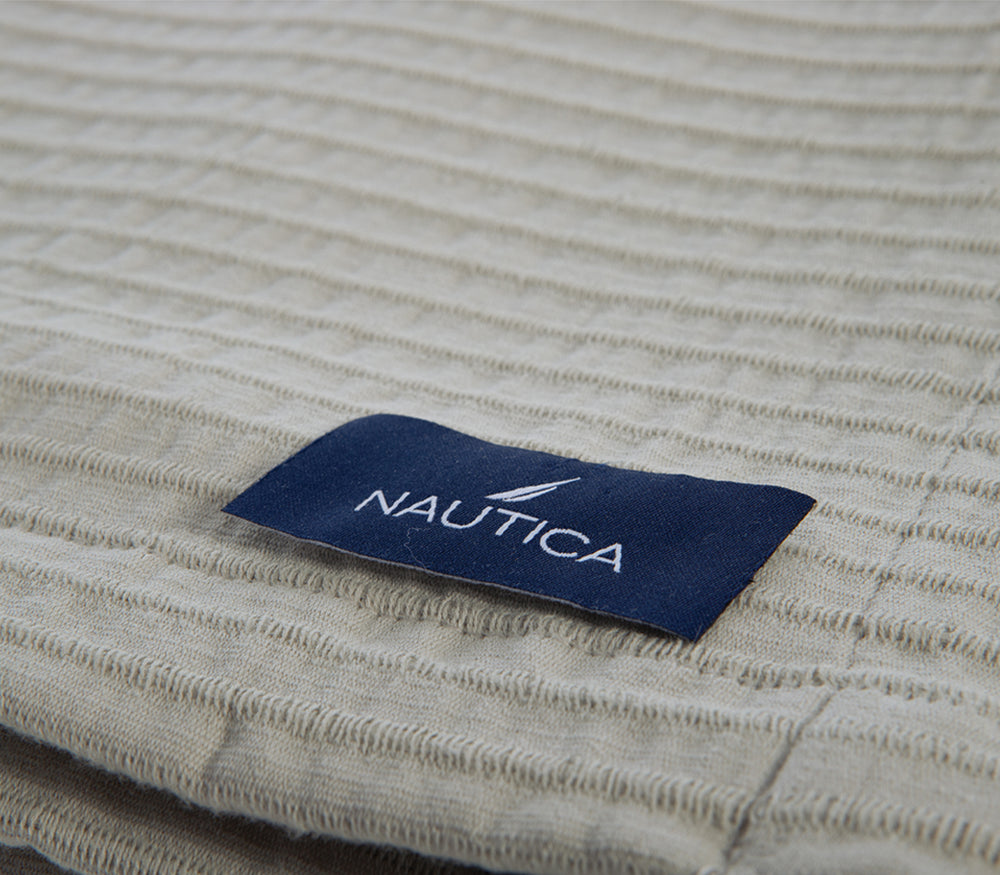 Βαμβακερή Κουβέρτα Πικέ Nau Navy 230X240  Nef-Nef Homeware