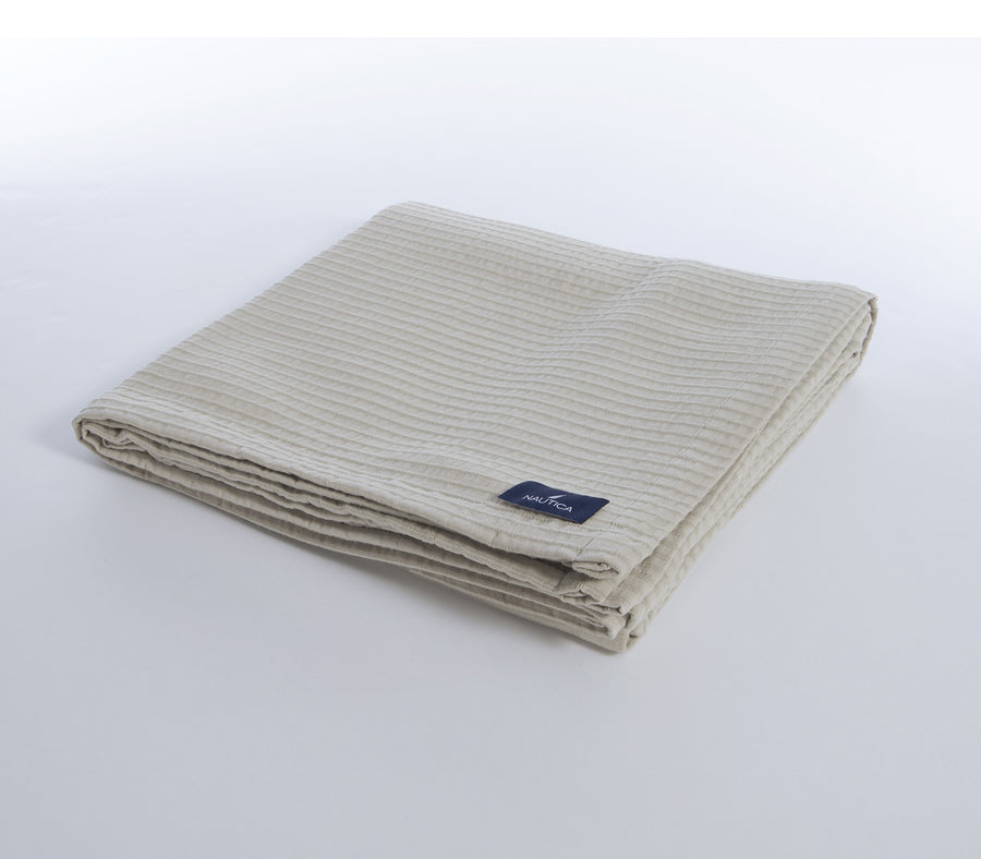 Βαμβακερή Κουβέρτα Πικέ Nau Navy 230X240  Nef-Nef Homeware