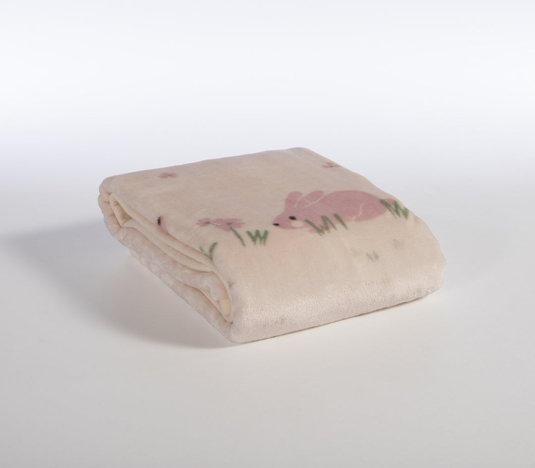Βρεφική Κουβέρτα Εκρού Αγκαλιάς Country Bunny 75X100 Nef-Nef Homeware