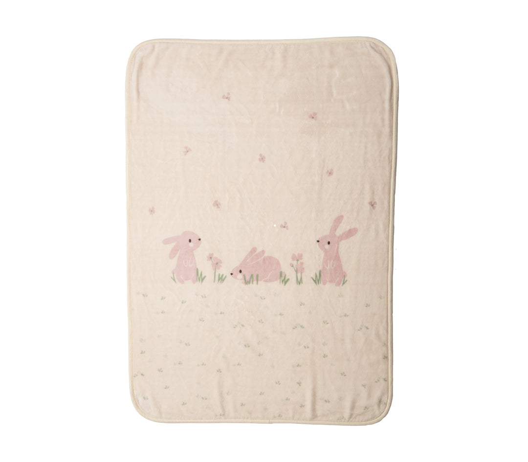 Βρεφική Κουβέρτα Εκρού Αγκαλιάς Country Bunny 75X100 Nef-Nef Homeware