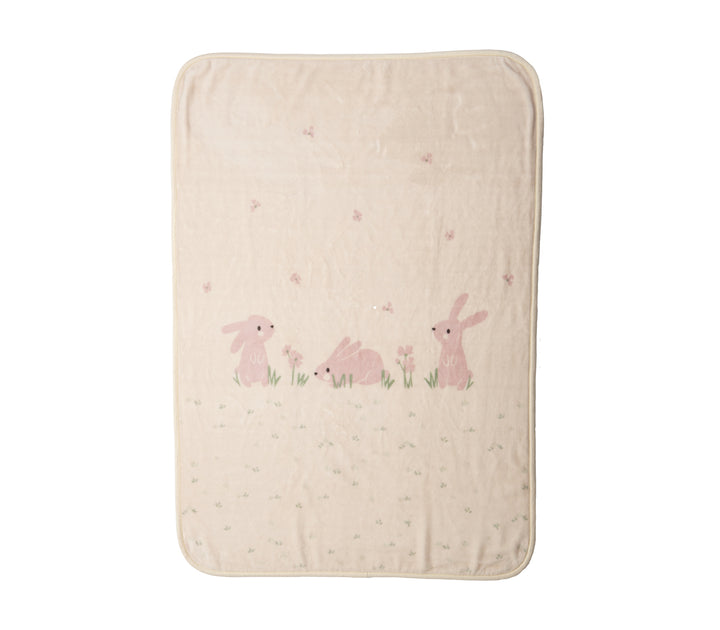 Βρεφική Κουβέρτα Εκρού Αγκαλιάς Country Bunny 75X100 Nef-Nef Homeware