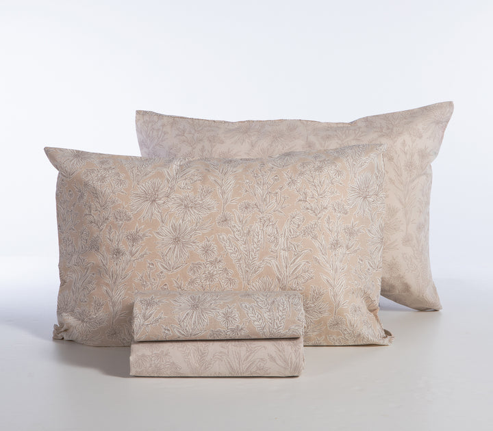 Σετ Σεντόνια Υπέρδιπλα Μπεζ Lucil 240Χ270 Nef-Nef Homeware