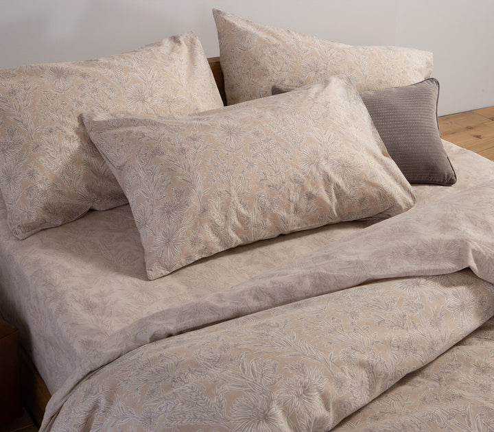 Σετ Σεντόνια Υπέρδιπλα Μπεζ Lucil 240Χ270 Nef-Nef Homeware