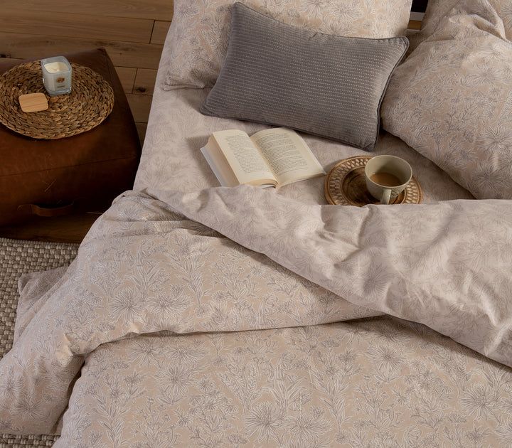 Σετ Σεντόνια Υπέρδιπλα Μπεζ Lucil 240Χ270 Nef-Nef Homeware