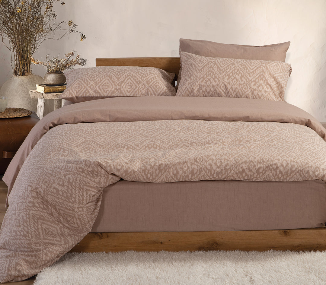 Σετ Σεντόνια Υπέρδιπλα Μπεζ Orion 240Χ270 Nef-Nef Homeware