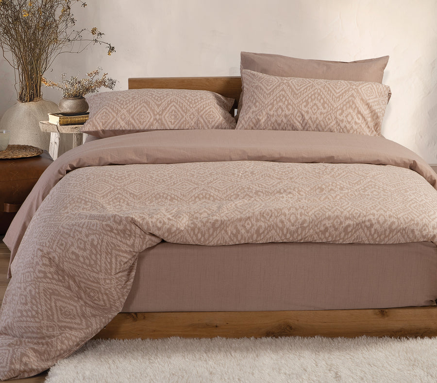 Σετ Σεντόνια Υπέρδιπλα Μπεζ Orion 240Χ270 Nef-Nef Homeware