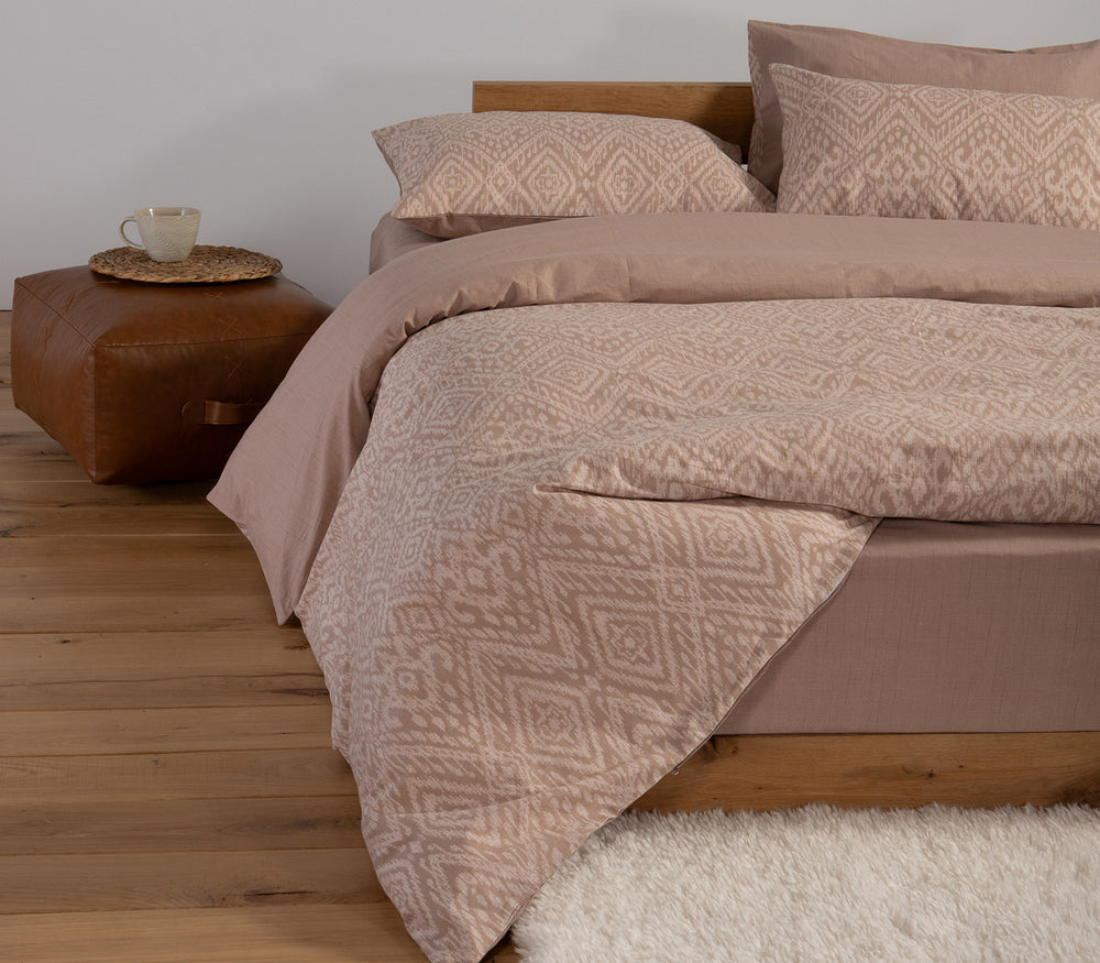 Σετ Σεντόνια Υπέρδιπλα Μπεζ Orion 240Χ270 Nef-Nef Homeware