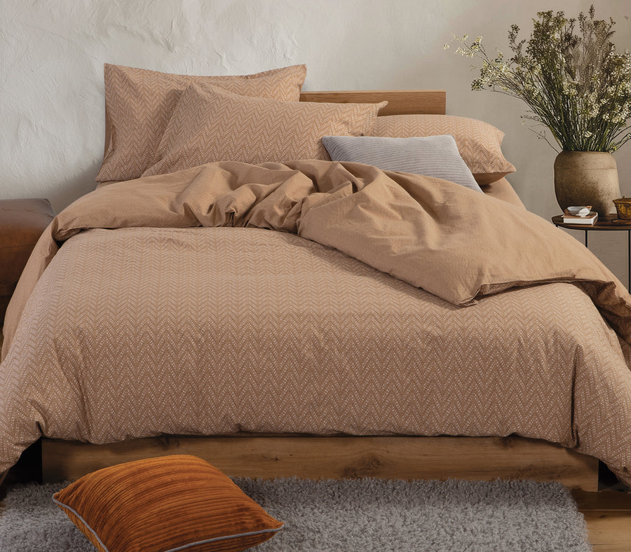 Σετ Σεντόνια Υπέρδιπλα Καφέ Suspen 240Χ270 Nef-Nef Homeware