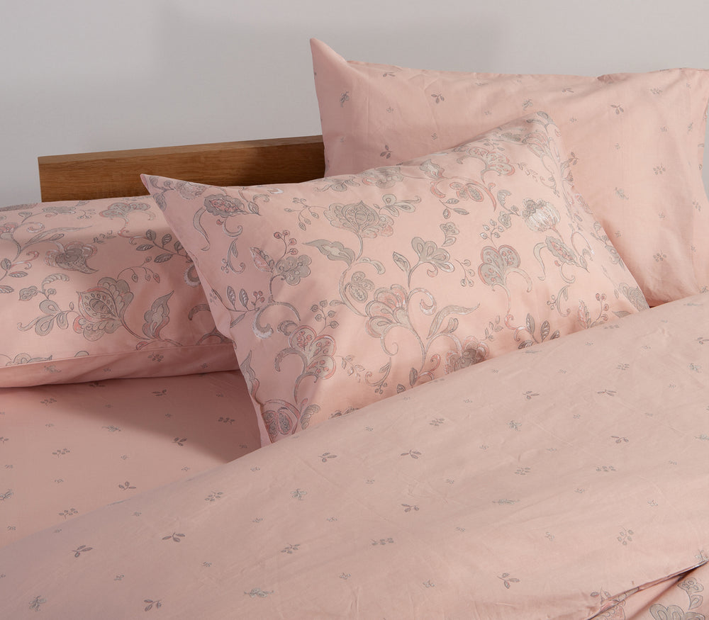 Σετ Σεντόνια Υπέρδιπλα Ροζ Carena 240Χ270 Nef-Nef Homeware