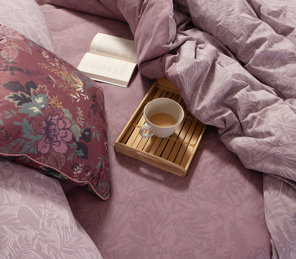 Σετ Σεντόνια King Size Μωβ Με Λάστιχο Dazier Nef-Nef Homeware