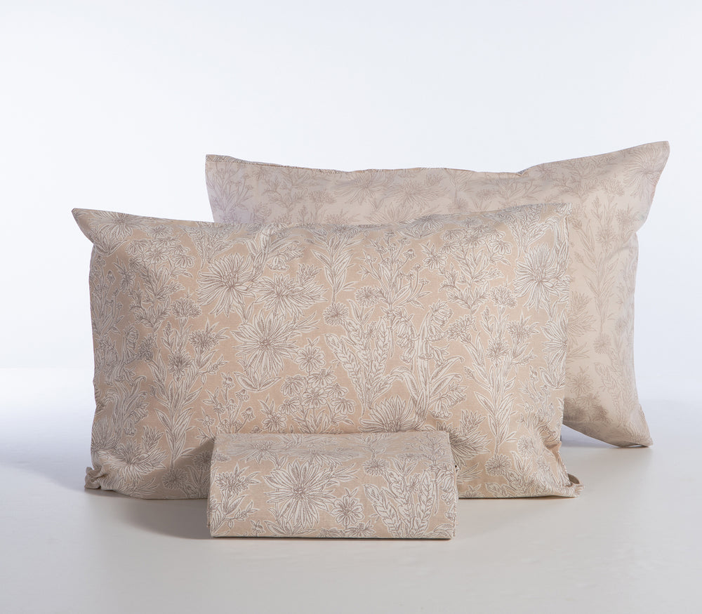 Σετ Παπλωματοθήκη Μονή Μπεζ Blucil 170Χ240 Nef-Nef Homeware