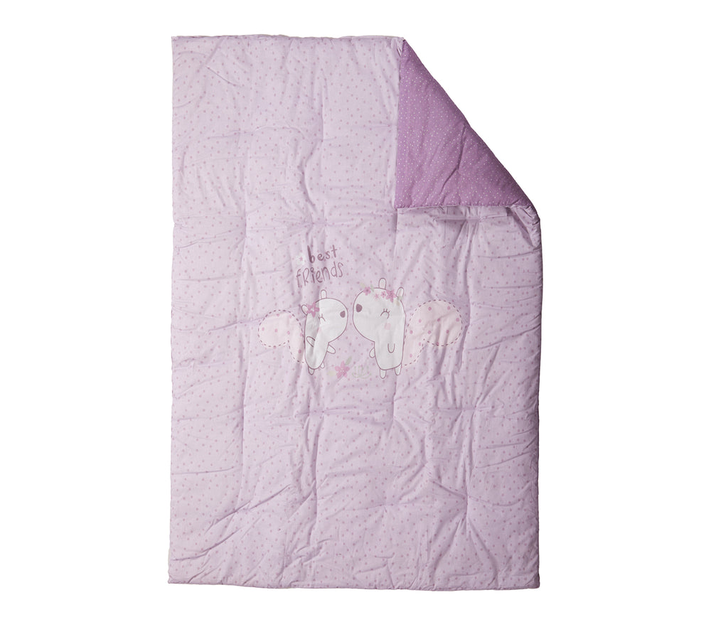 Βρεφικό Πάπλωμα Λιλά Κούνιας Best Friends Nef-Nef Homeware