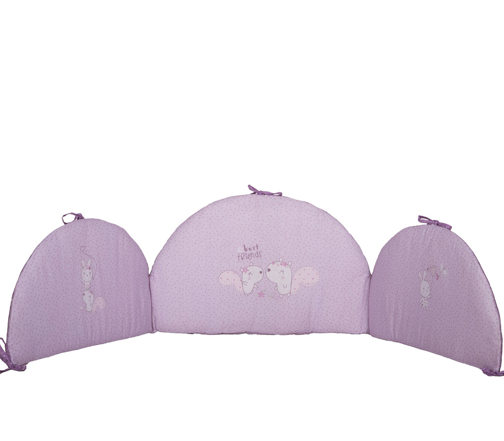 Βρεφική Πάντα Λιλά Κούνιας Best Friends Nef-Nef Homeware