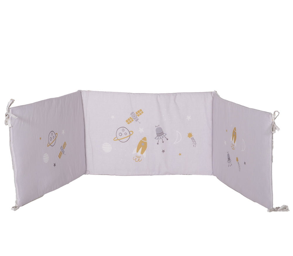 Βρεφική Πάντα Γκρι Κούνιας My Universe Nef-Nef Homeware