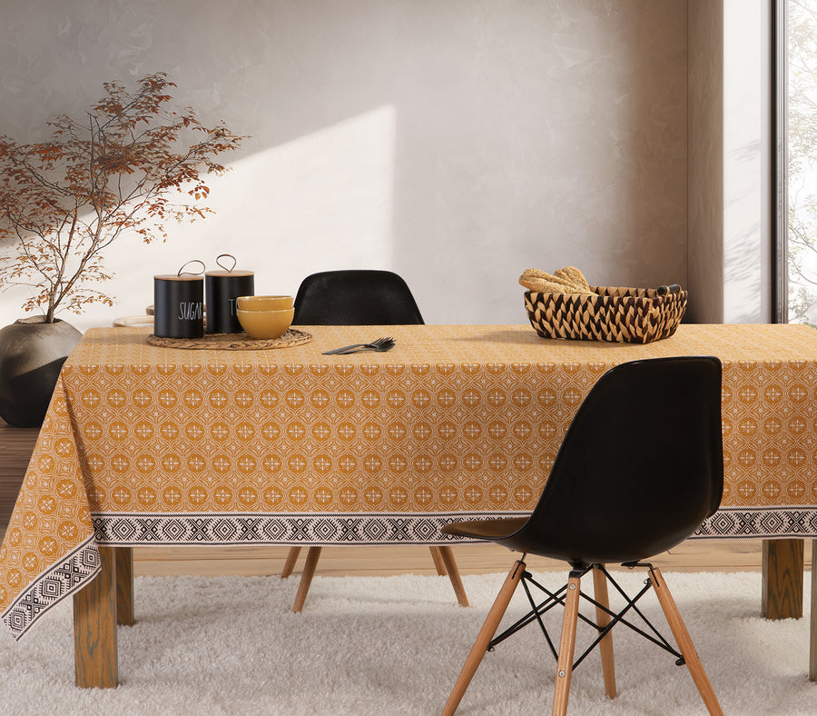Τραπεζομάντηλο Μουσταρδί Αλέκιαστο Jeneria 140X240 Nef-Nef Homeware