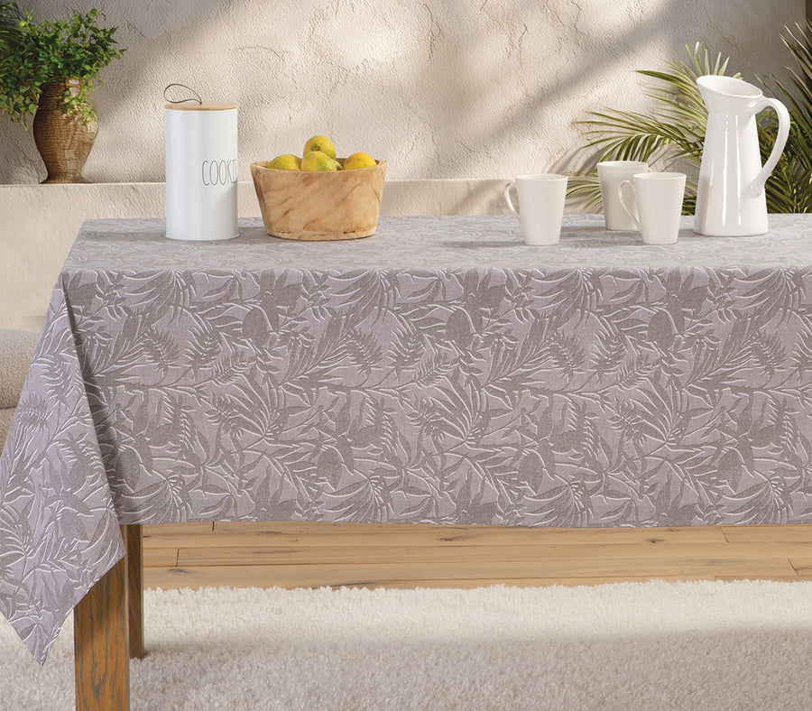 Τραπεζομάντηλο Γκρι Αλέκιαστο Dazier 140X140 Nef-Nef Homeware