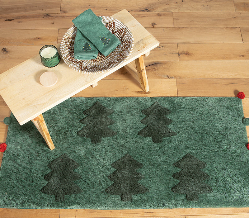 Χριστουγεννιάτικο Ταπέτο Πράσινο Trees Of Joy 70X140 Nef-Nef Homeware